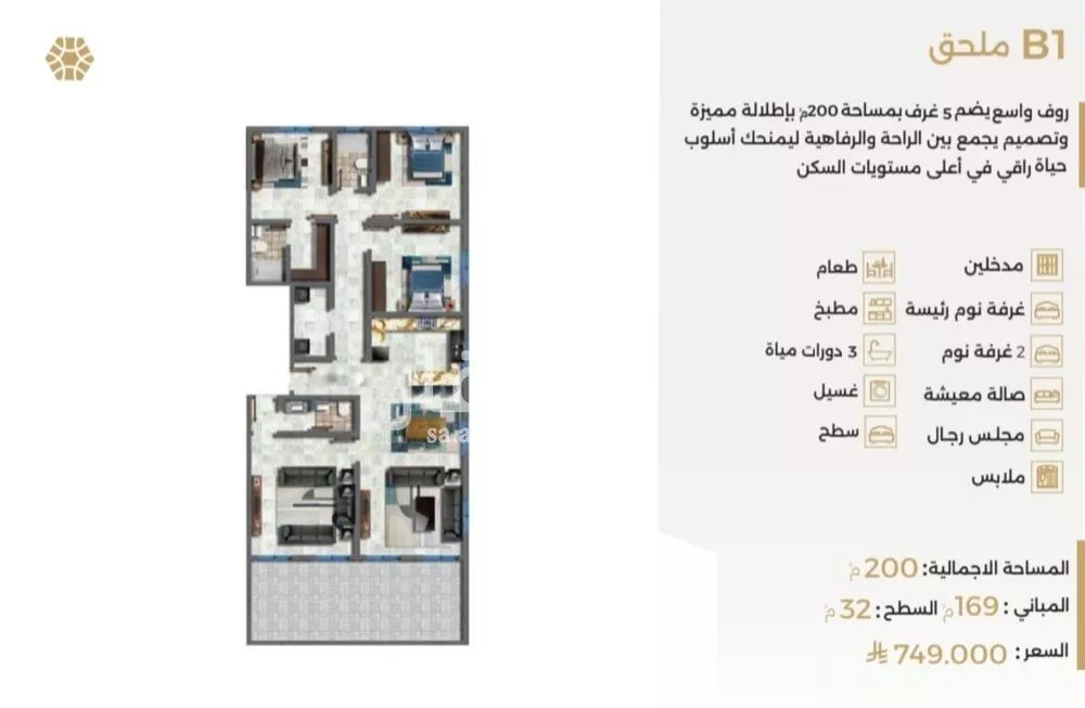 5 bedroom apartment in Al Naeem 3
