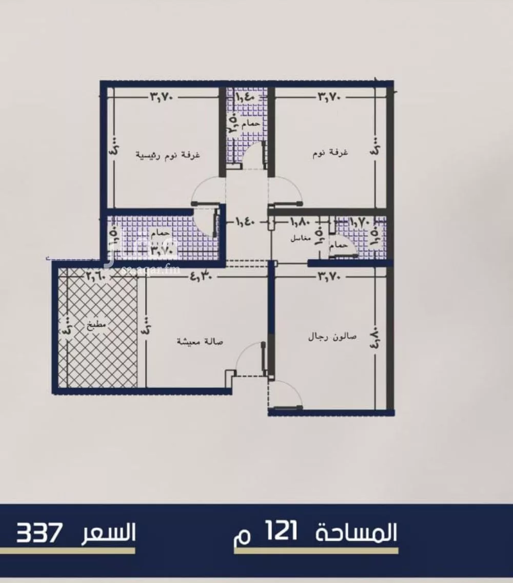 3 bedroom apartment in Al Marwa 3