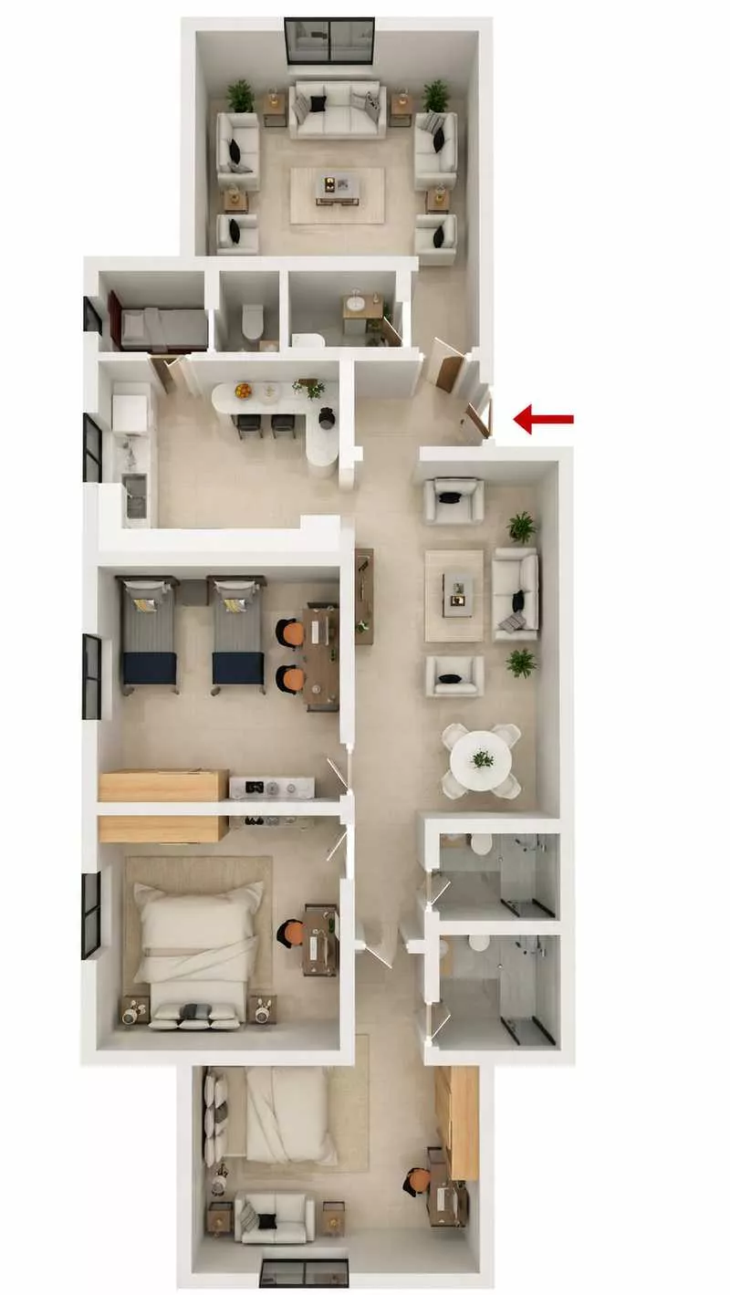 4 bedroom apartment in Ar Rayan, Jeddah 15