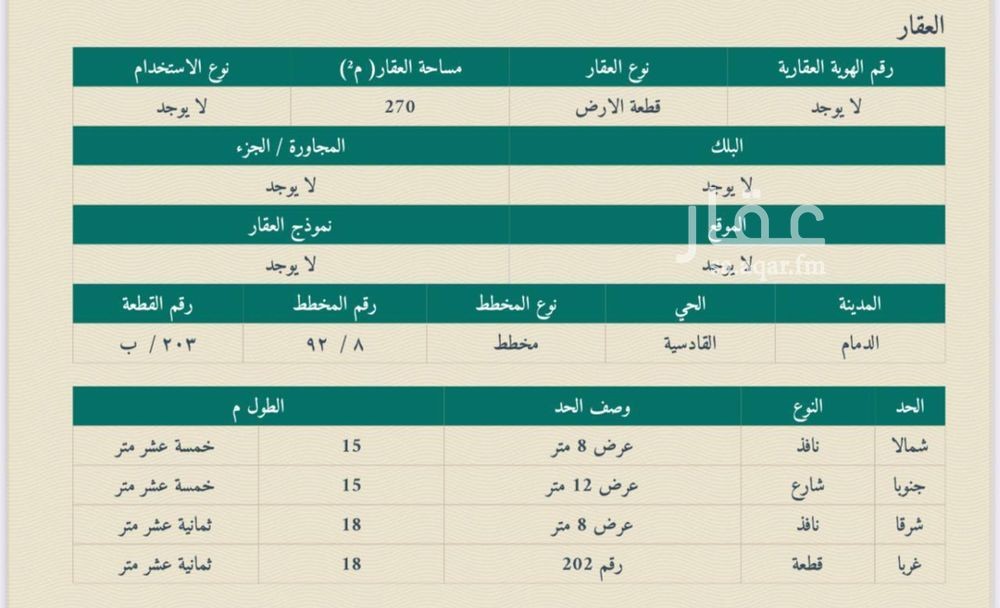 عقار  في القادسية، الخبر 7