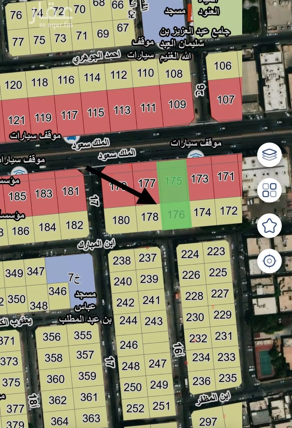 1625 sqm land in Al Jalawiyah 4