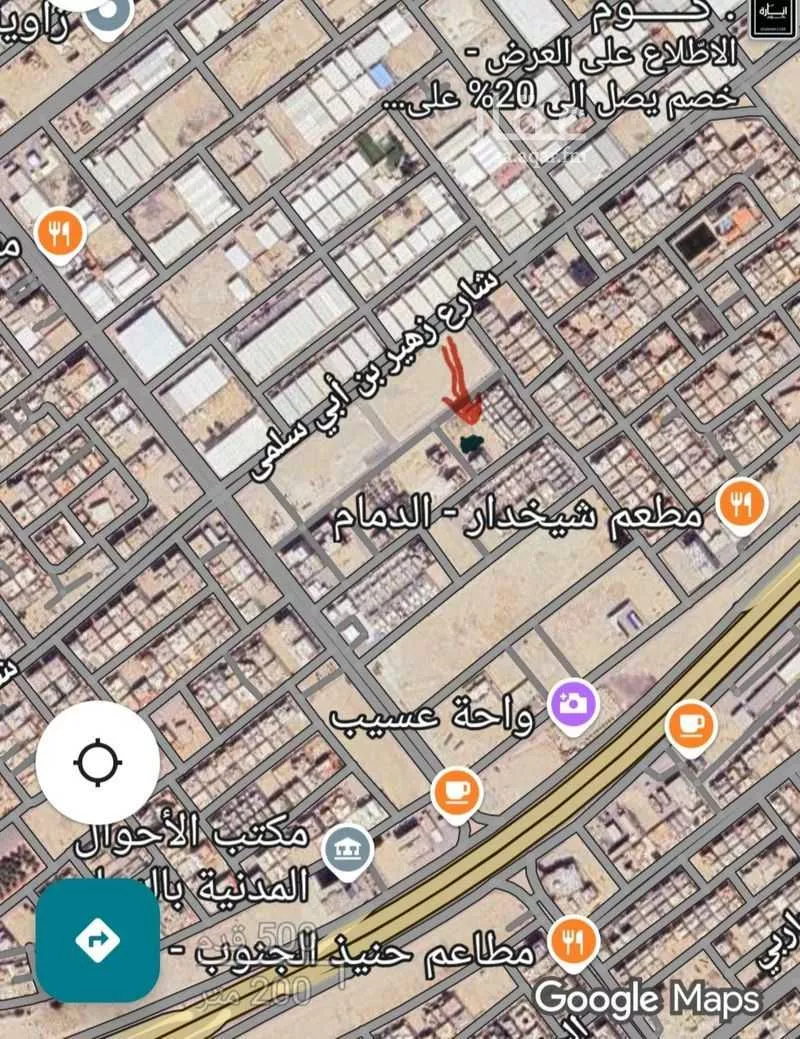 أرض 519 م² في المنار 3