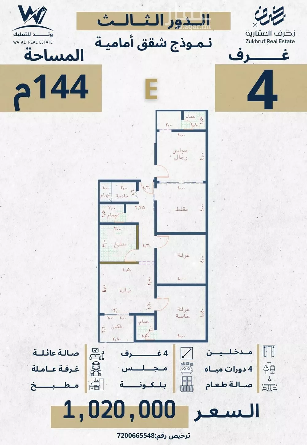 4 bedroom apartment in Al Nahda 11