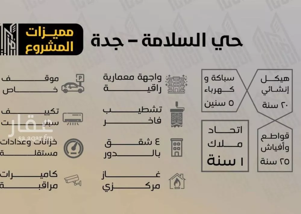 شقة 3 غرف في السلامة 7