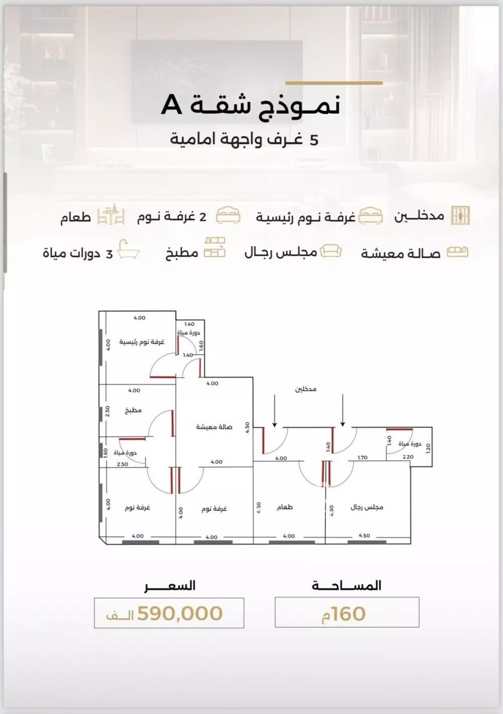 5 bedroom apartment in Al Safa 6