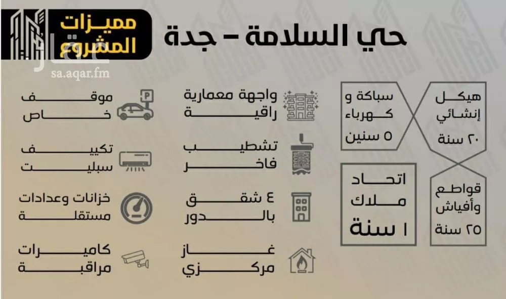 شقة 3 غرف في السلامة 5