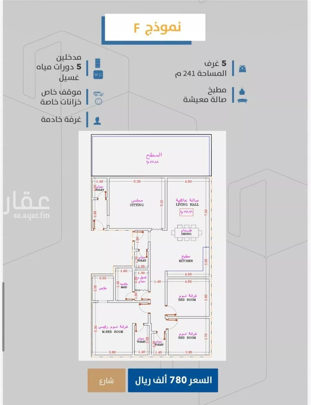 5 bedroom apartment in Al Safa 2