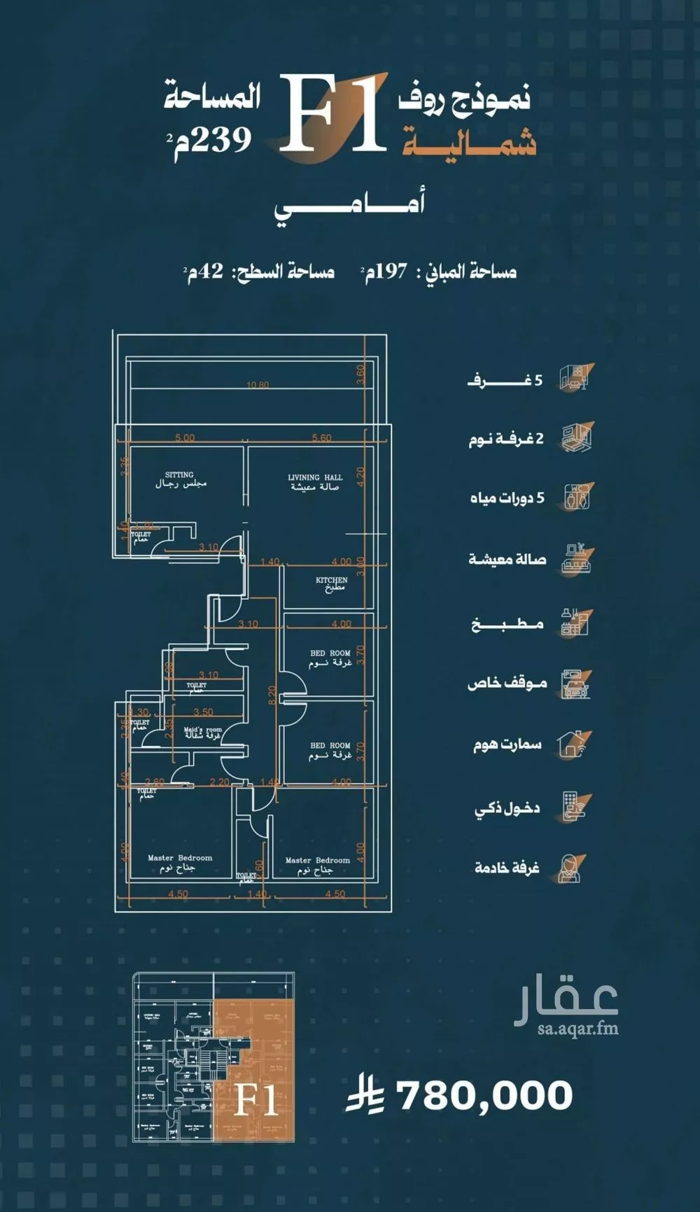 5 bedroom apartment in Al Rabwa 5