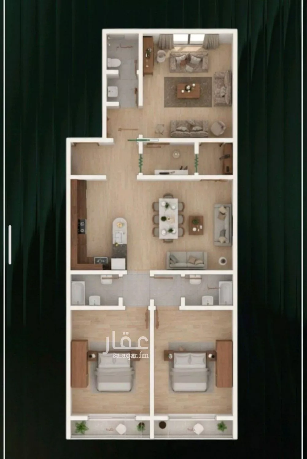 3 bedroom apartment in Al Nuzhah 3