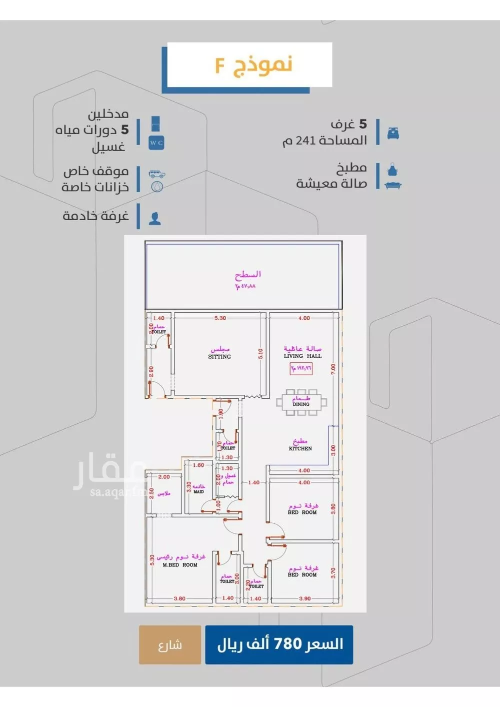 5 bedroom apartment in Al Safa 2