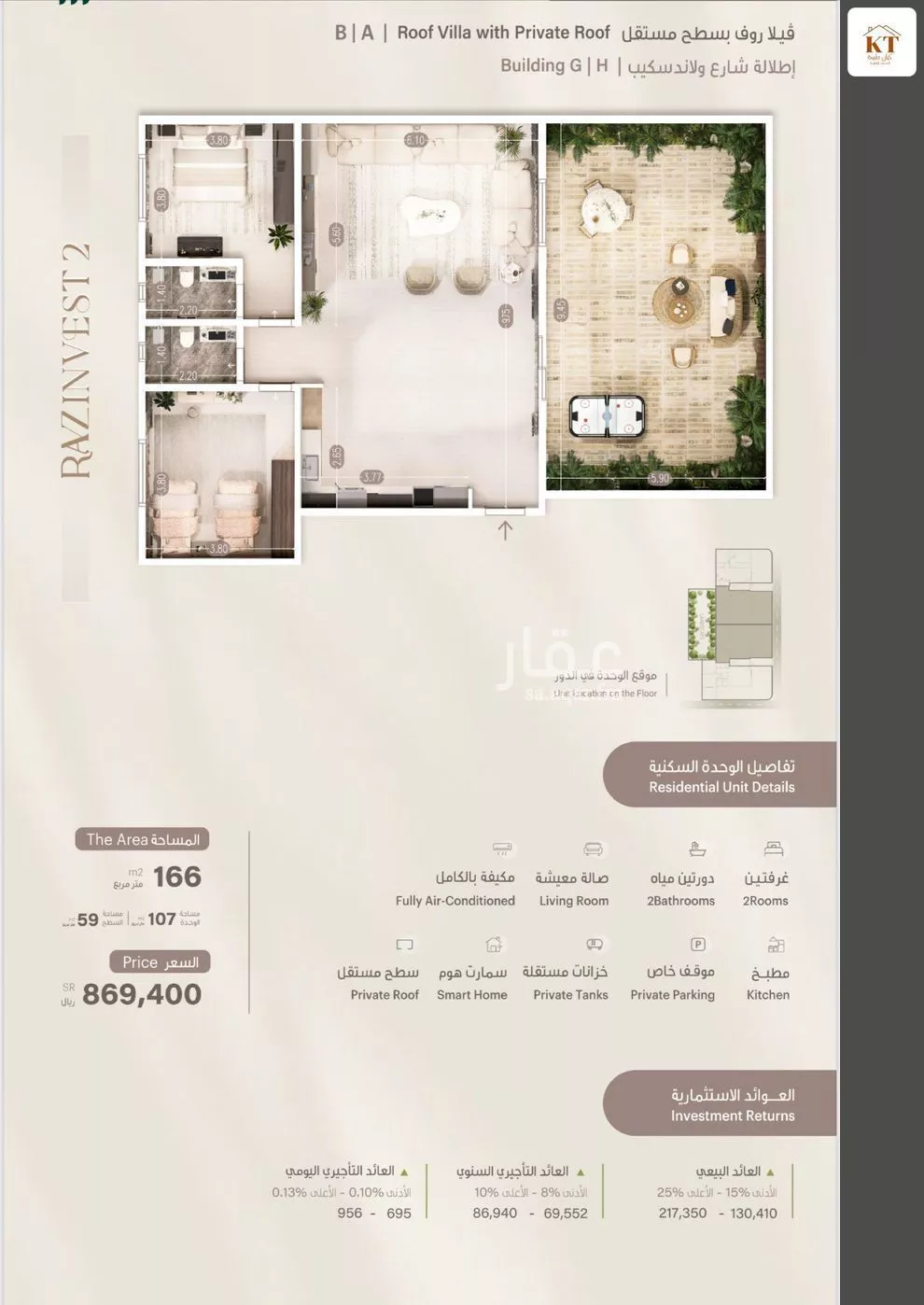 2 bedroom apartment in Al Rawdah 3