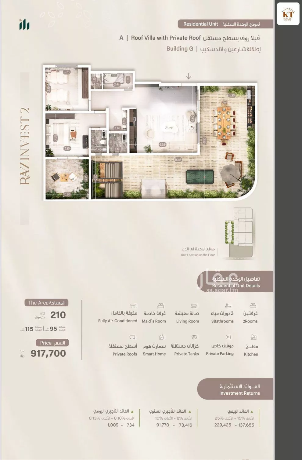 2 bedroom apartment in Al Rawdah 4