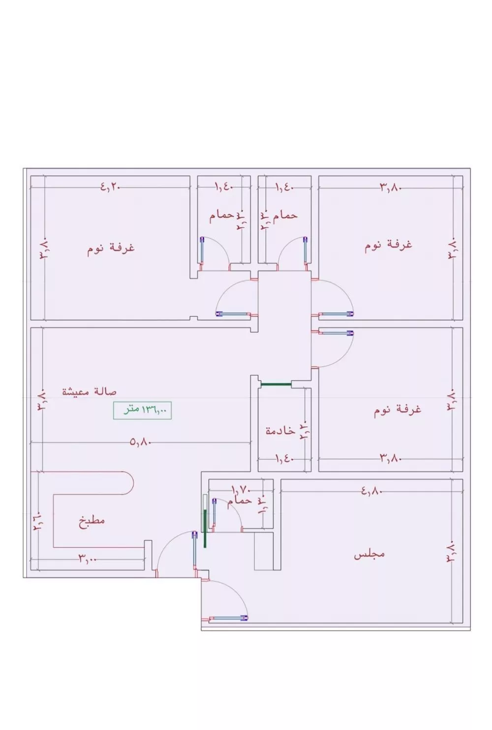 4 bedroom apartment in Al Wahah 3