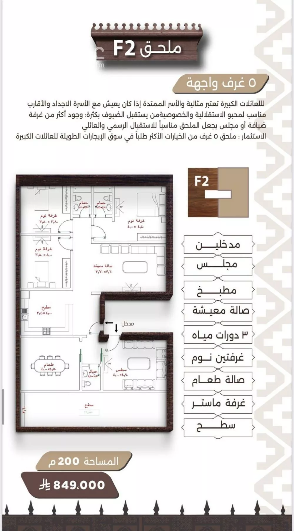 5 bedroom apartment in Al Naeem 7