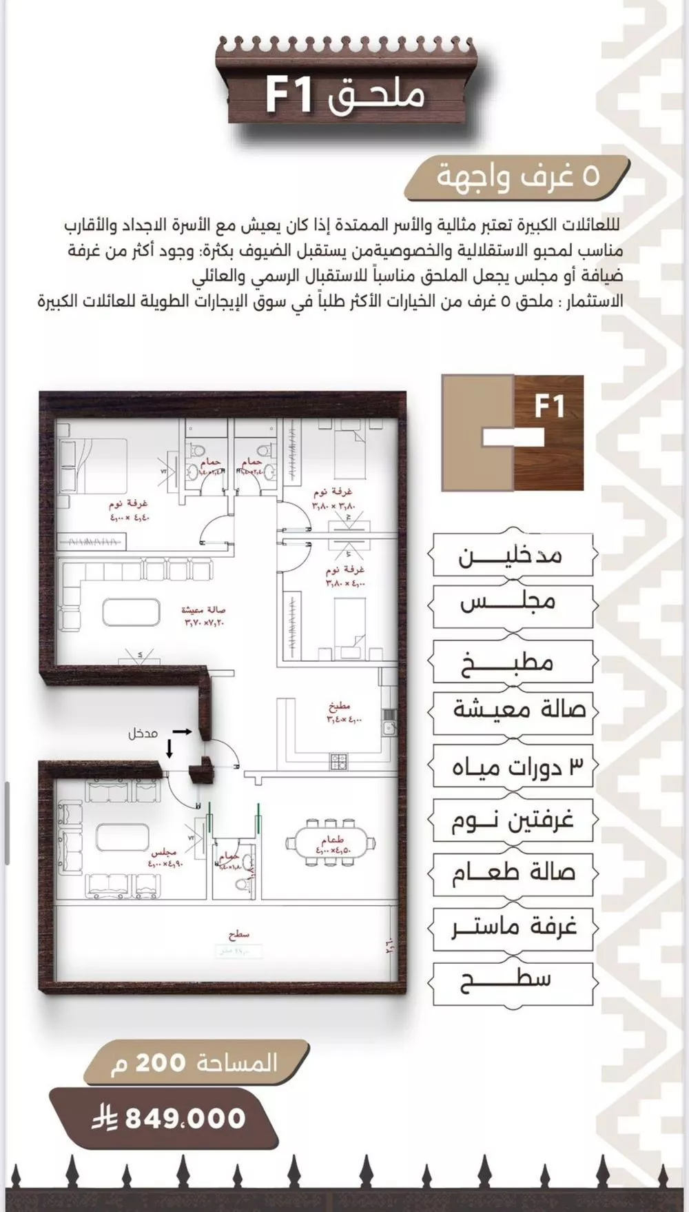 5 bedroom apartment in Al Naeem 8