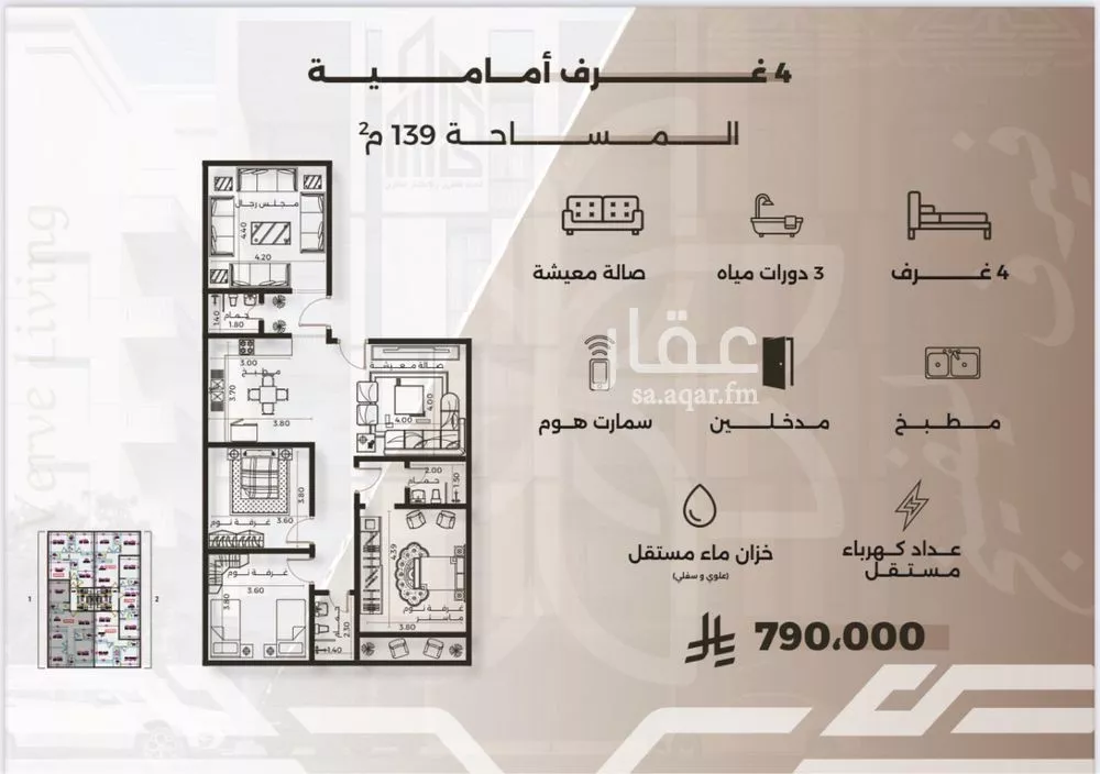 4 bedroom apartment in Al Nahda 2