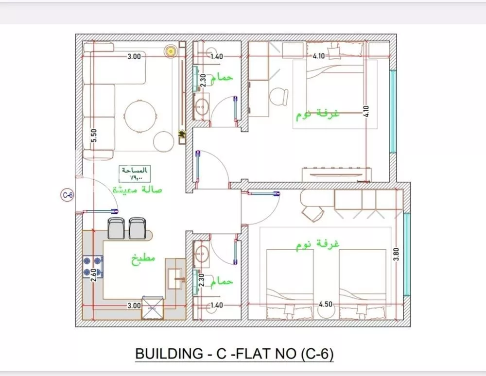 2 bedroom apartment in Al Fayha, Jeddah 10
