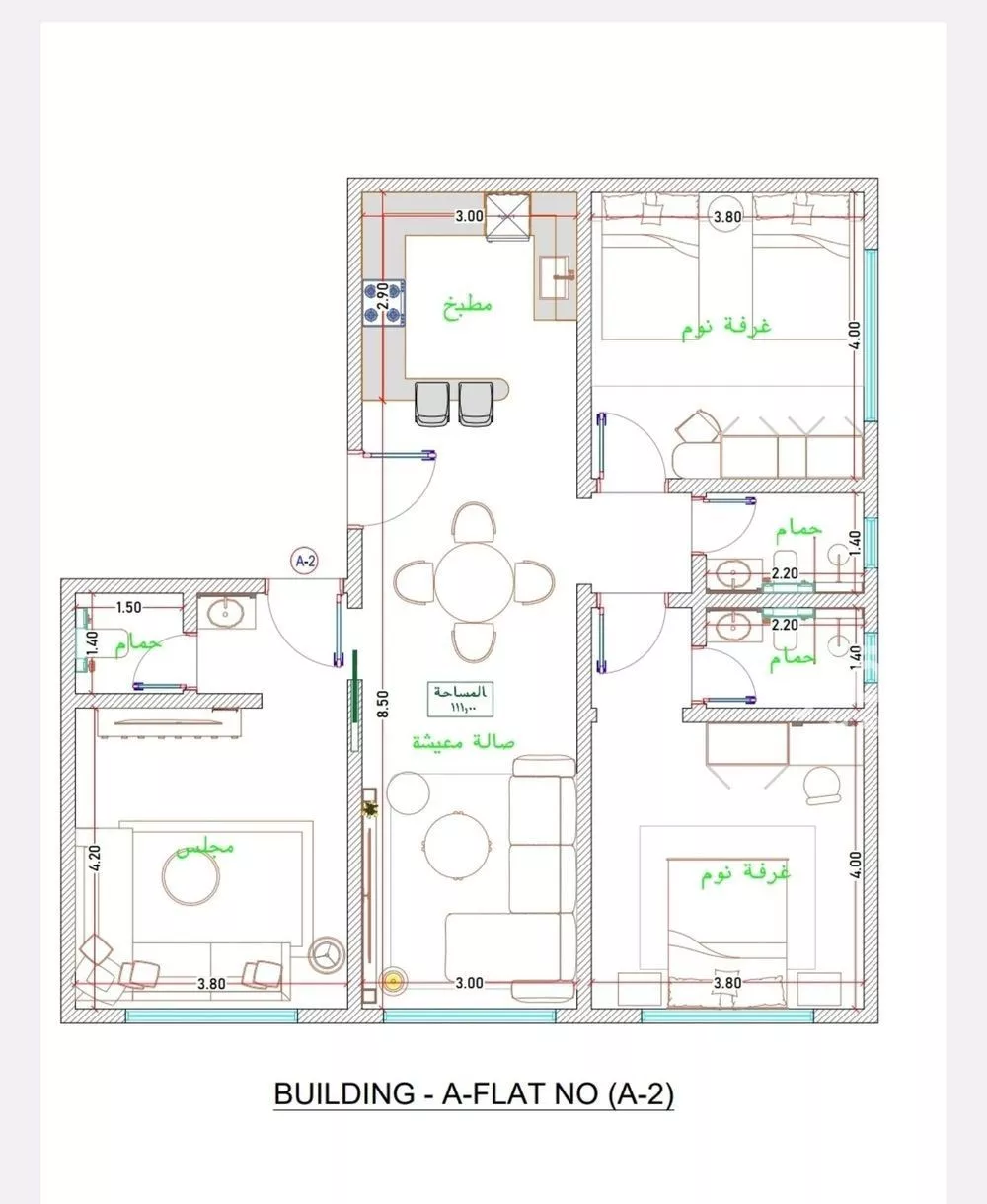 3 bedroom apartment in Al Fayha 13