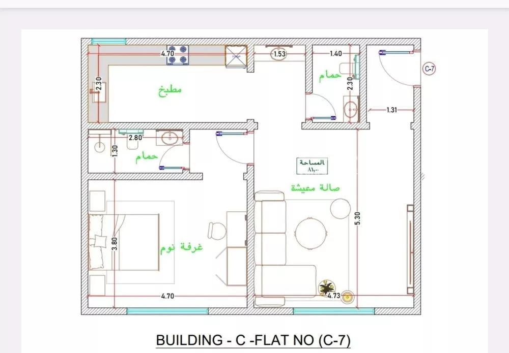 3 bedroom apartment in Al Fayha 15