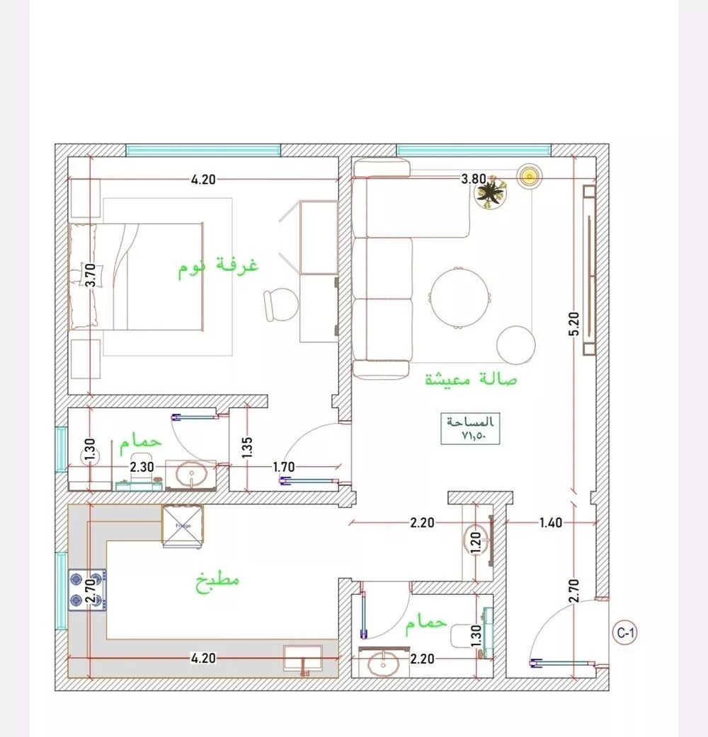 3 bedroom apartment in Al Fayha 7