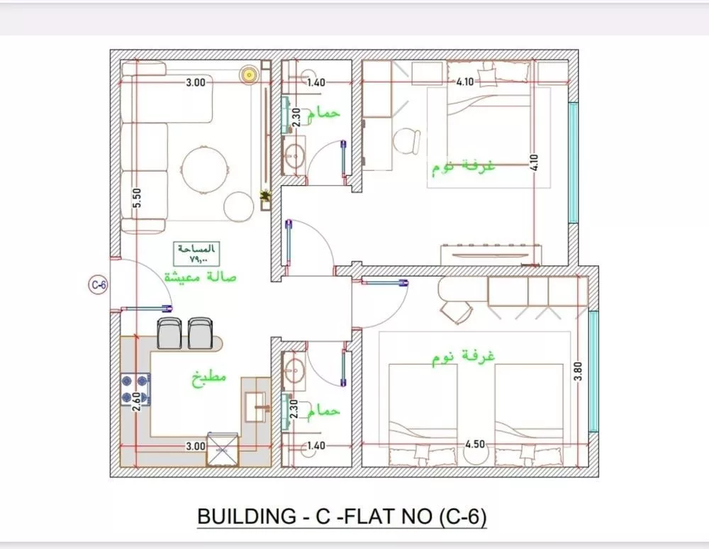 3 bedroom apartment in Al Fayha 9