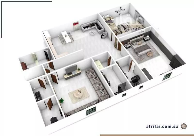 4 bedroom apartment in Al Salamah 3