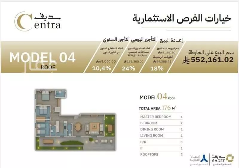 شقة 4 غرف في مشرفة 6