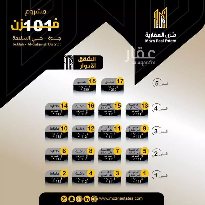 3 bedroom apartment in Al Salamah 8