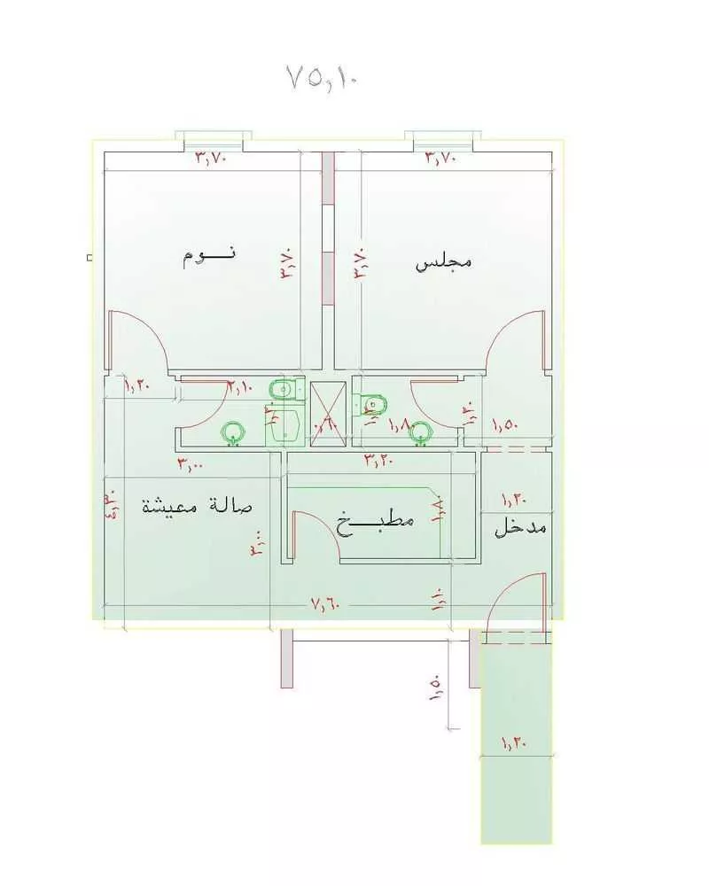 2 bedroom apartment in Muraykh 3