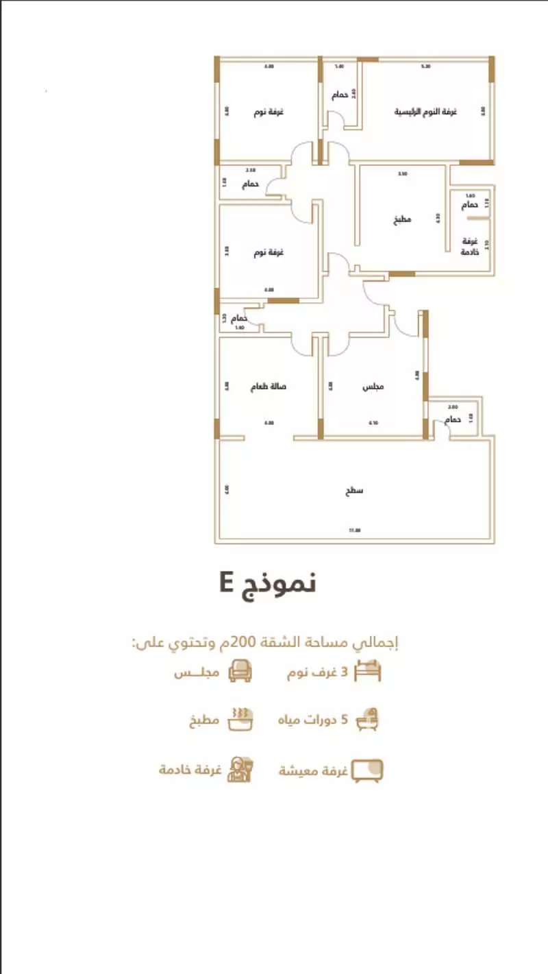شقة 4 غرف في الفيصلية 7