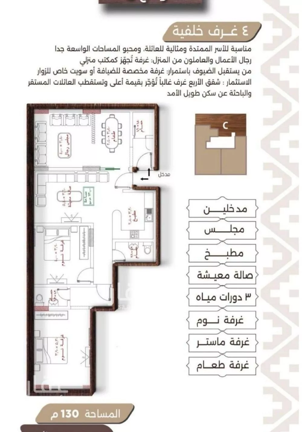 4 bedroom apartment in Al Naeem 6