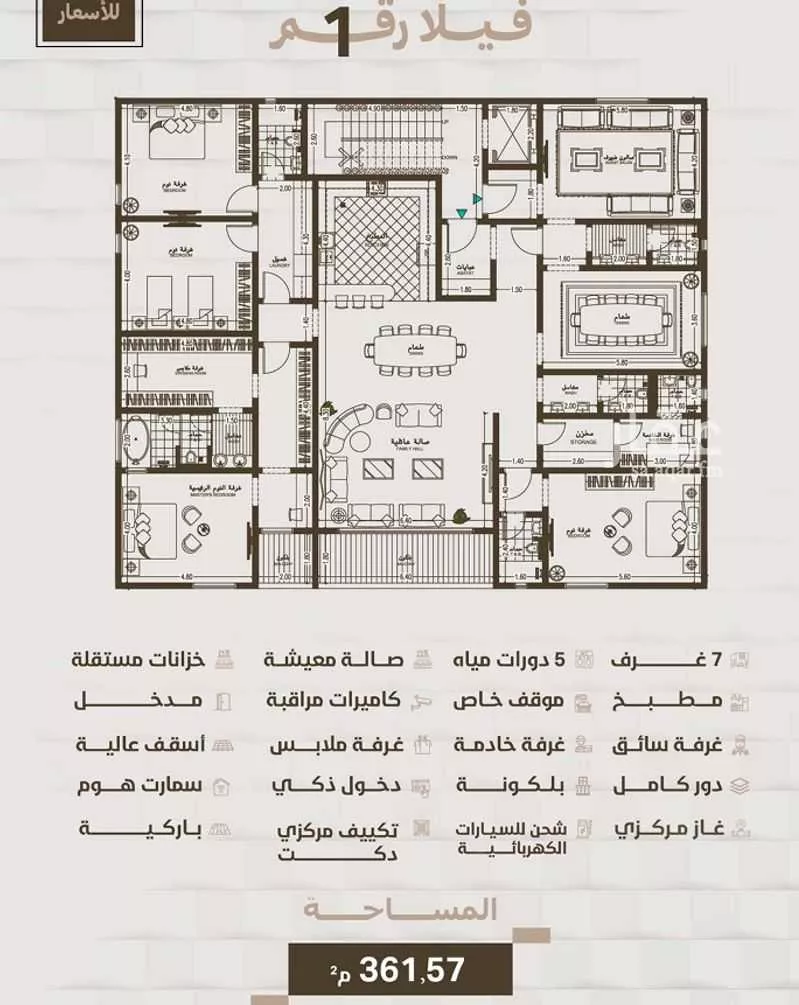 دور 7 غرف في الرويس 3