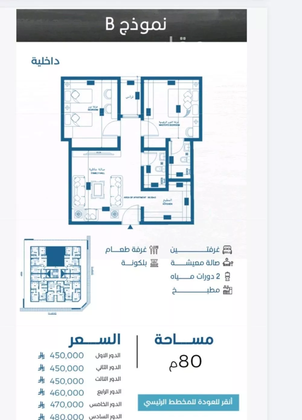 شقة 3 غرف في الرويس، جدة 2