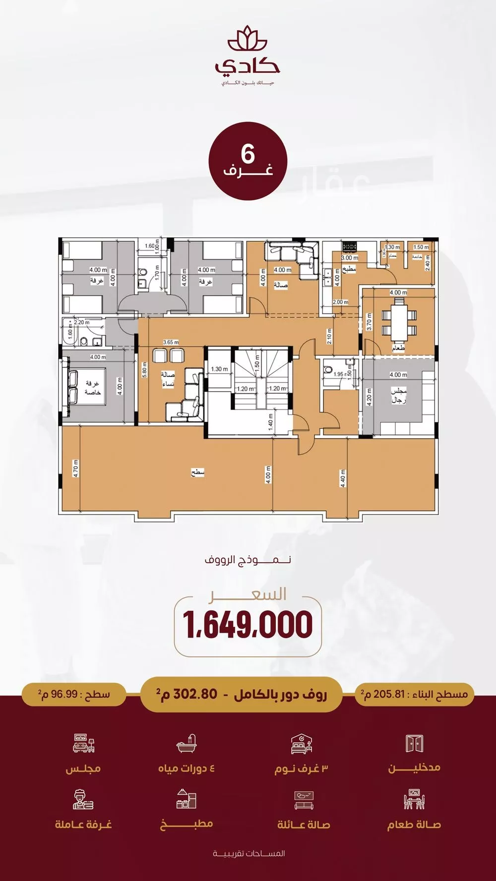 6 bedroom apartment in Al Zahra 5