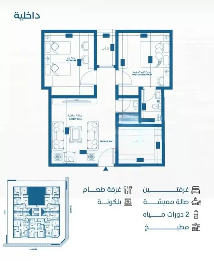 شقة 2 غرف في العزيزية، جدة 13