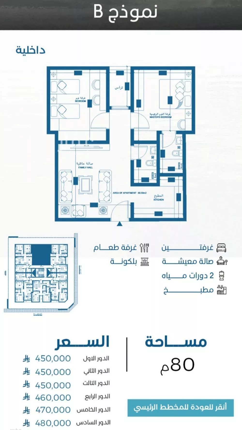 شقة 3 غرف في الرويس، جدة 6