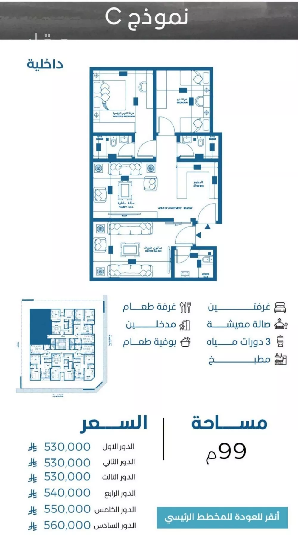 شقة 3 غرف في الرويس، جدة 7