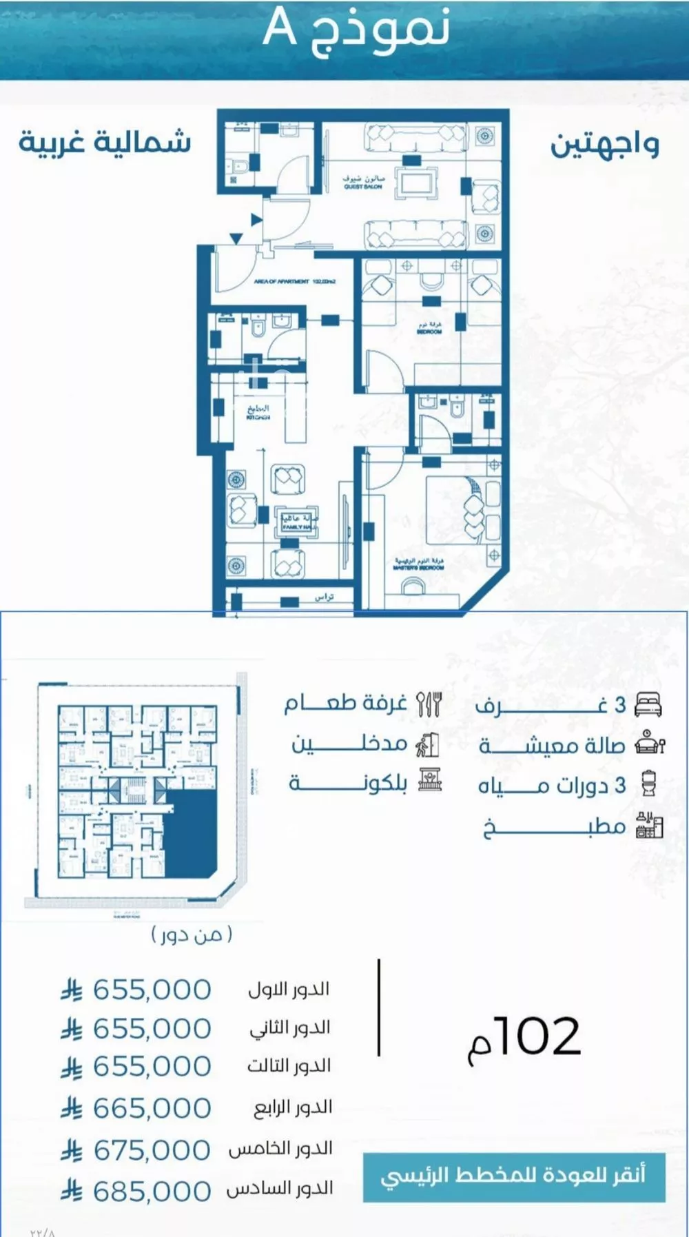 شقة 3 غرف في الرويس، جدة 12