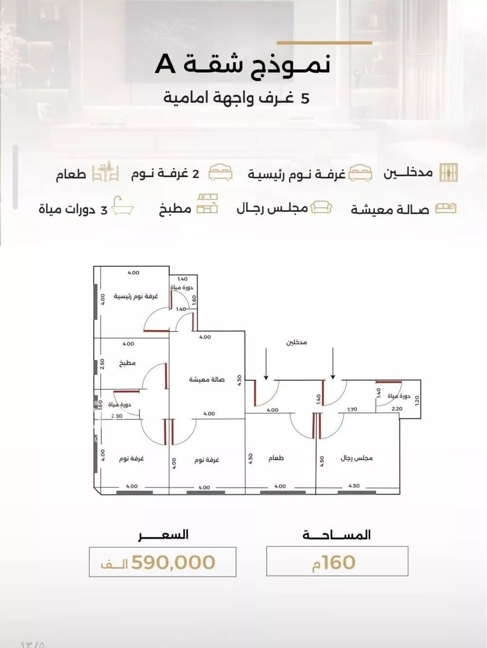 5 bedroom apartment in Al Safa 3