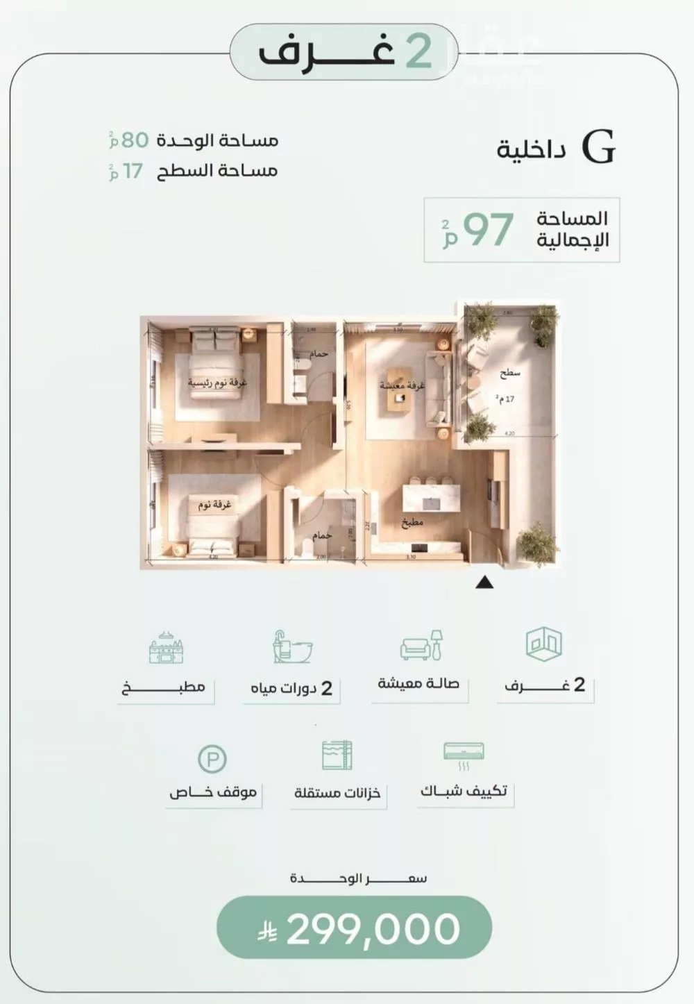 2 bedroom apartment in Ar Rayan, Jeddah 2