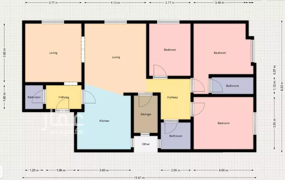 3 bedroom apartment in Al Narjis 2