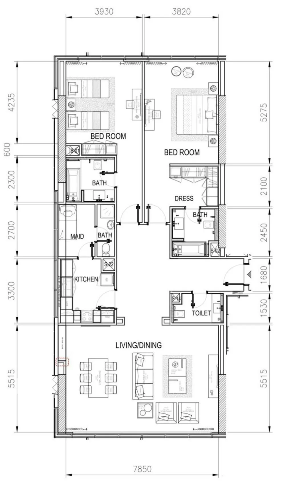 3 bedroom apartment in Al Olaya 4