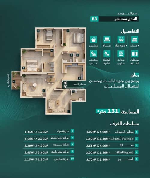 شقة 4 غرف في الفيحاء، جدة 11