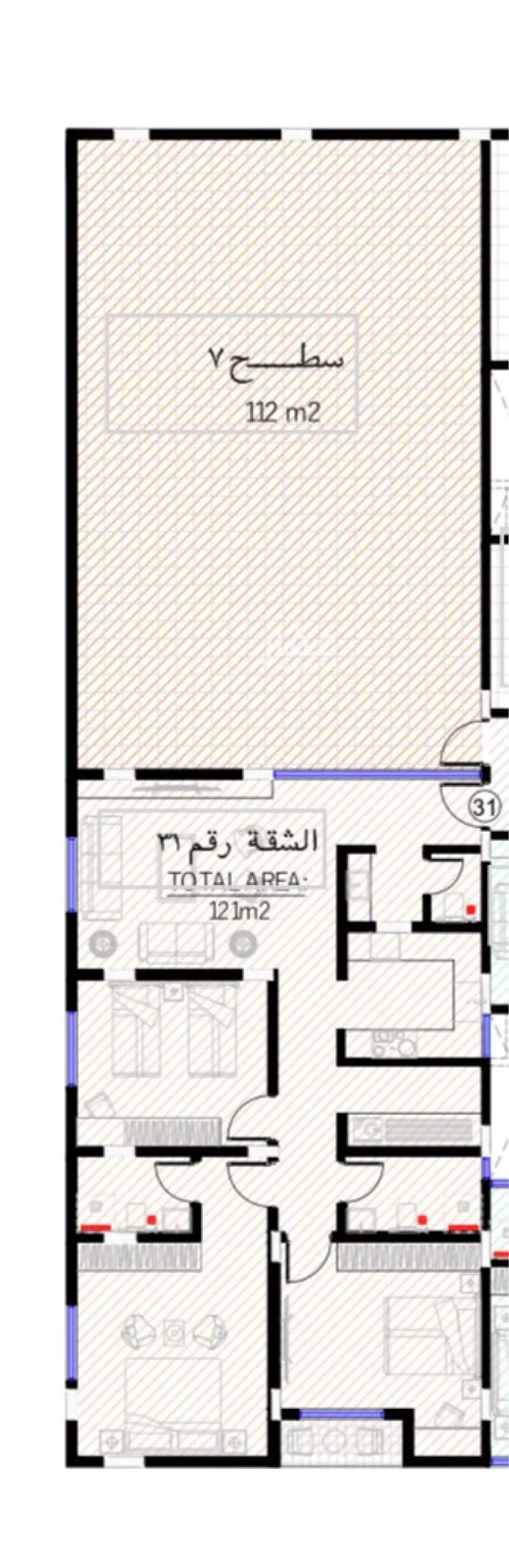 3 bedroom apartment in Irqah 4