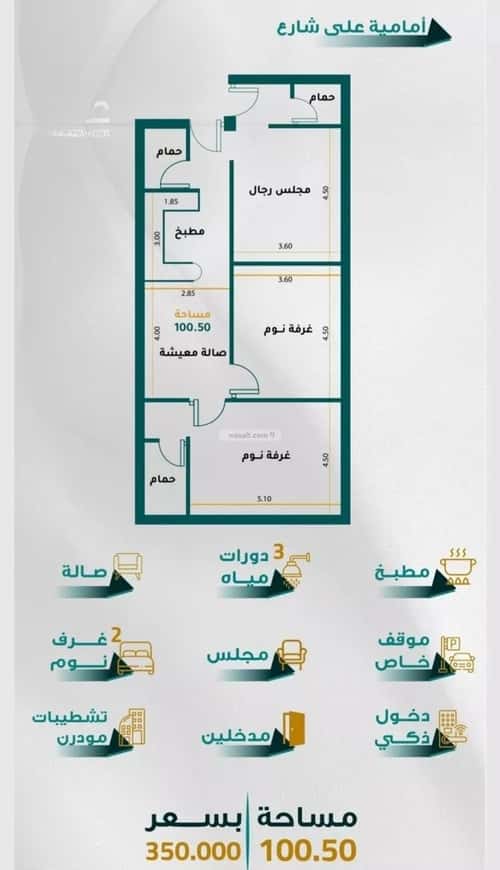 شقة 3 غرف في الروابي، جدة 4