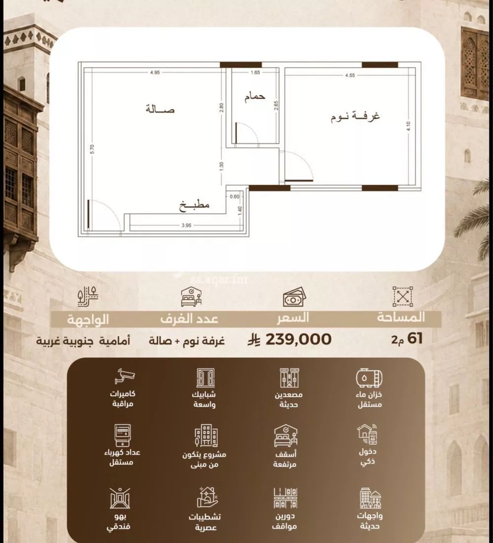 2 bedroom apartment in Al Sharafiyah, Jeddah 3