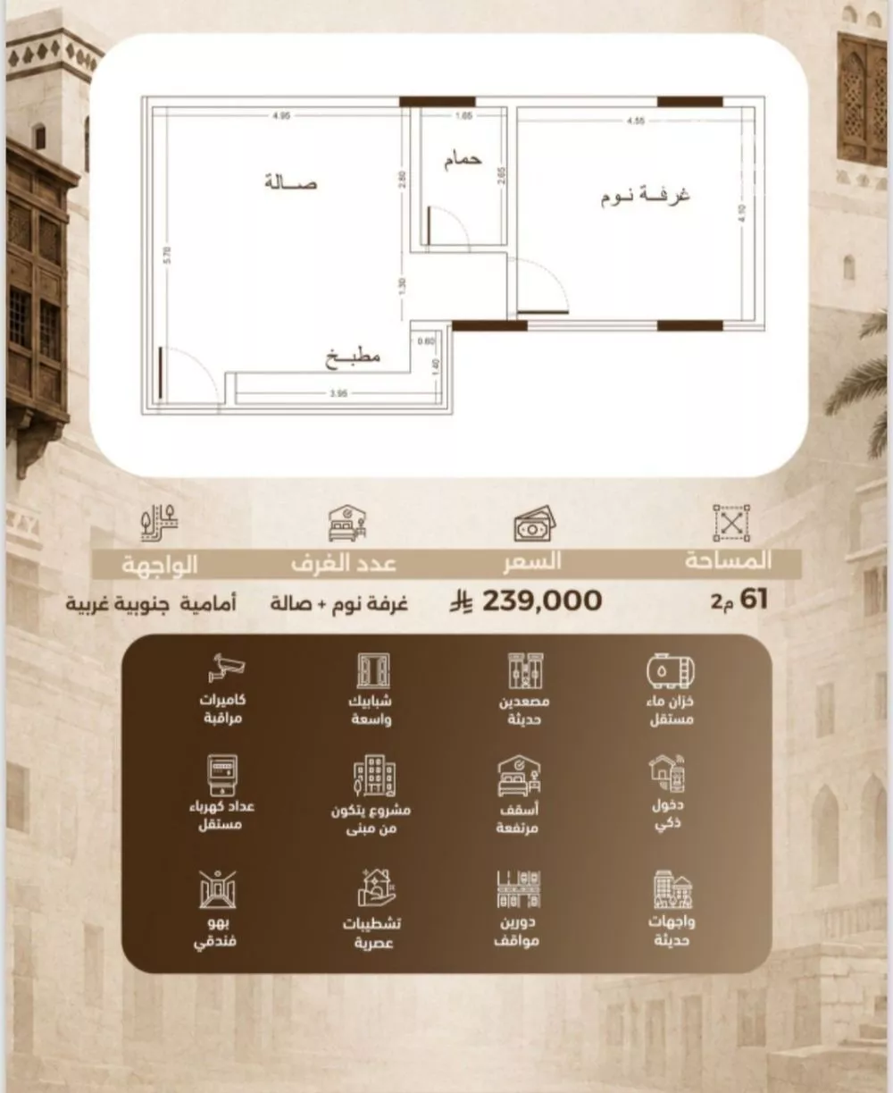 1 bedroom apartment in Al Sharafiyah, Jeddah 2
