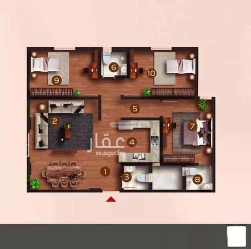 3 bedroom apartment in Al Rawdah 1