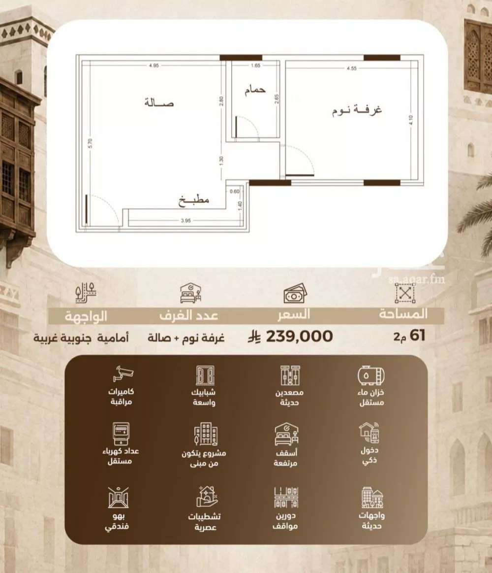 1 bedroom apartment in Al Sharafiyah, Jeddah 3