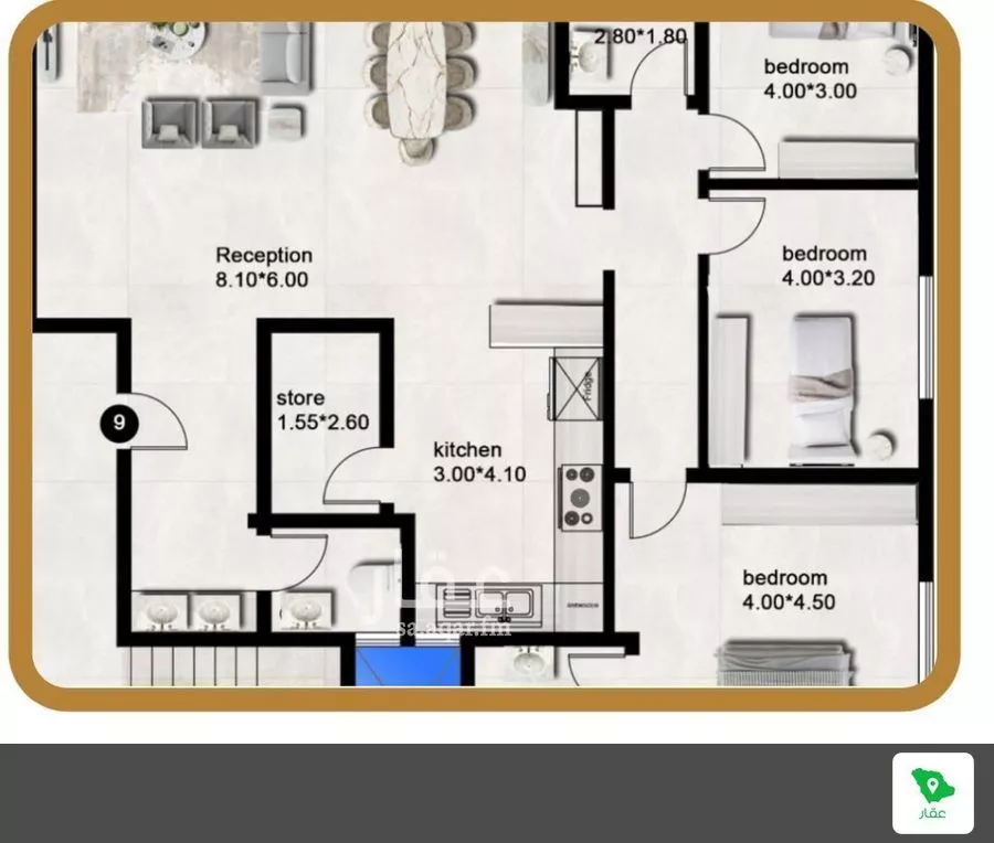 3 bedroom apartment in Al Qairawan 32
